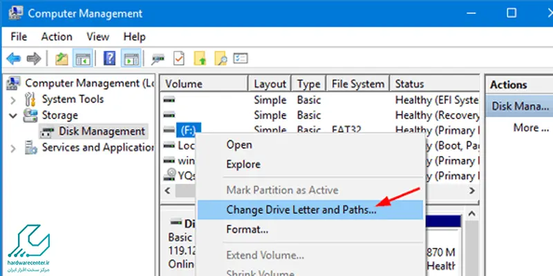 Change Drive Letter and Path